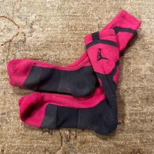 Pink Jordan Elite Socks